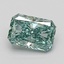0.95 Ct. Fancy Green Radiant Lab Grown Diamond