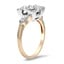 The Ladawn Ring, smalltop view on a hand