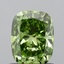 0.75 Ct. Fancy Vivid Green Cushion Lab Grown Diamond