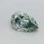 0.46 Ct. Fancy Vivid Green Pear Lab Grown Diamond