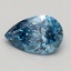 1.00 Ct. Fancy Vivid Blue Pear Lab Grown Diamond