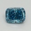 1.51 Ct. Fancy Vivid Blue Cushion Lab Grown Diamond