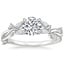 Platinum Azalea Twist Diamond Ring, smalltop view