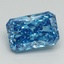 3.36 Ct. Fancy Vivid Blue Radiant Lab Grown Diamond