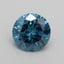 0.98 Ct. Fancy Vivid Blue Round Lab Grown Diamond