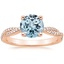 14K Rose Gold Petite Luxe Twisted Vine Diamond Ring (1/4 ct. tw.), smalltop view