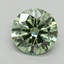 1.04 Ct. Fancy Vivid Pacific Green Round Lab Grown Diamond