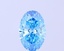 1.00 Ct. Fancy Vivid Blue Oval Lab Grown Diamond