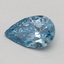 0.52 Ct. Fancy Vivid Blue Pear Lab Grown Diamond