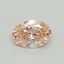 0.37 Ct. Fancy Vivid Pink Oval Lab Grown Diamond