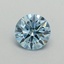 0.53 Ct. Fancy Vivid Blue Round Lab Grown Diamond