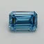 1.28 Ct. Fancy Vivid Blue Emerald Lab Grown Diamond
