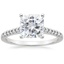 18K White Gold Sonora Diamond Ring, smalltop view
