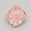 2.99 Ct. Fancy Vivid  Pink Cushion Lab Grown Diamond