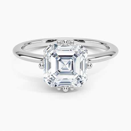 18K White Gold Samara Eight-Prong Solitaire Ring