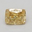 1.01 Ct. Fancy Vivid Yellow Cushion Lab Grown Diamond