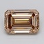 12.10 Ct. Light  Brown Emerald Lab Grown Diamond