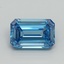 10.21 Ct. Fancy Vivid Blue Emerald Lab Grown Diamond