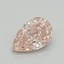 0.55 Ct. Fancy Intense Pink Pear Lab Grown Diamond
