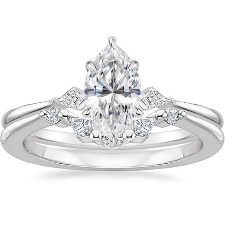 18K White Gold Cometa Diamond Bridal Set