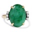 Retro Jade Cocktail Ring