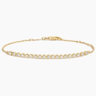 1/3 Coverage Petite Bezel Diamond Tennis Bracelet