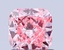 1.06 Ct. Fancy Vivid Pink Cushion Lab Grown Diamond