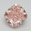 4.02 Ct. Fancy Intense Pink Cushion Lab Grown Diamond