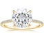 18K Yellow Gold Demi Three-Quarter Coverage Diamond Ring (1/3 ct. tw.), smalltop view