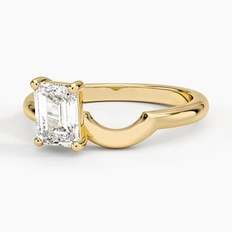 Emerald Diamond Duo Stacking Ring (1 ct. tw.)