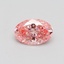 0.51 Ct. Fancy Vivid Pink Oval Lab Grown Diamond