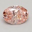 2.51 Ct. Fancy Intense Pink Oval Lab Grown Diamond