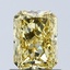 1.02 Ct. Fancy Vivid Yellow Radiant Lab Grown Diamond