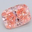 2.50 Ct. Fancy Vivid  Pink Cushion Lab Grown Diamond