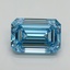 7.09 Ct. Fancy Vivid Blue Emerald Lab Grown Diamond