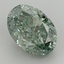 6.49 Ct. Fancy Vivid Green Oval Lab Grown Diamond
