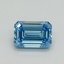 1.05 Ct. Fancy Vivid Blue Emerald Lab Grown Diamond
