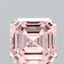 3.70 Ct. Fancy Intense Pink Asscher Lab Grown Diamond