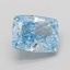1.52 Ct. Fancy Vivid Blue Cushion Lab Grown Diamond