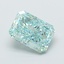 2.01 Ct. Fancy Vivid Greenish Blue Radiant Lab Grown Diamond