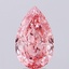 6.56 Ct. Fancy Vivid  Pink Pear Lab Grown Diamond