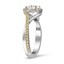 Sweeping Halo Yellow Diamond Ring, smallview