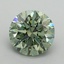 2.04 Ct. Fancy Vivid Green Round Lab Grown Diamond