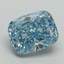 1.62 Ct. Fancy Vivid Blue Cushion Lab Grown Diamond