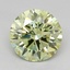 1.26 Ct. Fancy Green Round Lab Grown Diamond