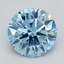 0.70 Ct. Fancy Vivid  Blue Round Lab Grown Diamond