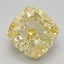 2.73 Ct. Fancy Intense Yellow Cushion Lab Grown Diamond