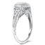 The Willena Ring, smalltop view on a hand