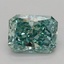 1.06 Ct. Fancy Vivid Green Radiant Lab Grown Diamond