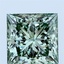 2.0 Ct. Fancy Vivid Green Princess Lab Grown Diamond